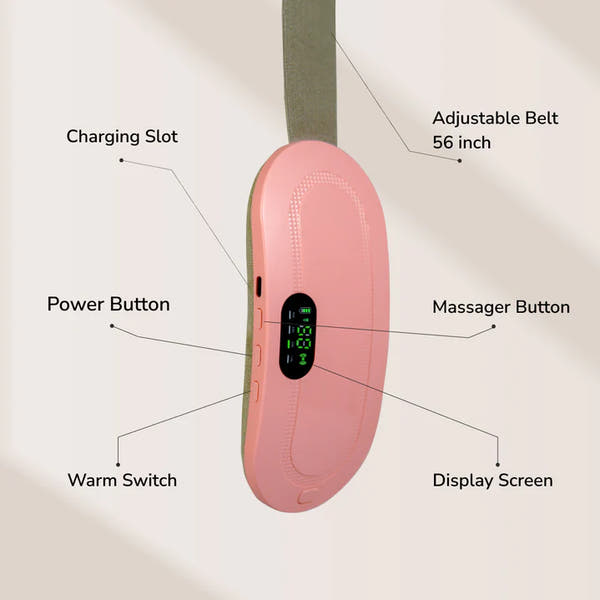 Rechargeable Heating Pad with Vibration.